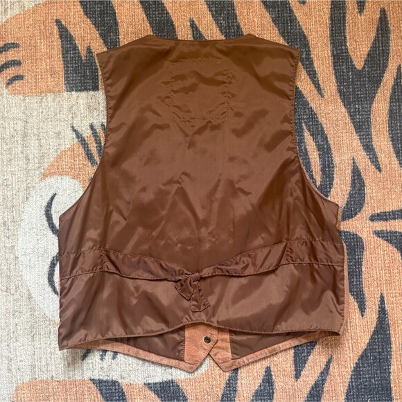 VTG Global Identity Leather Fashions G-III Suede Vest Size Large - Picture 2 of 10